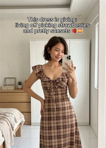 Charming Plaid Maxi Dress for Summer