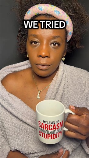 We tried. gen x humor, deadpan comedy, dry humor, female comedian, generational humor, relatable comedy, black female comedian, sarcasm humor, observational comedy, gen x life #GenXHumor #DeadpanComedy #FemaleComedian #DryHumor #generationalhumorp