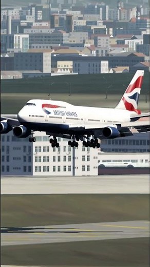 Boeing 747 British Airways Epic Landing at Frankfurt Airport | Aerofly FS Global Shorts