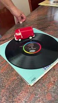 Vintage Tamco Soundwagon Record Runner VW Bus Record Player Red