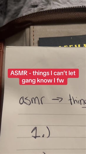And I be yelling out GANG GANG #gang #asmrgang #asmrwhisper #cantletgangknow #asmrfunnyroleplay
