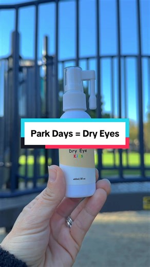 Park days are great for kids… but wind, dust, pollen, and sunshine can leave little eyes feeling dry and irritated. 👀🌿 That’s why Dry Eye Kids has become my park bag essential. A quick spray helps soothe tired eyes after outdoor play so kids can get back to running, climbing, and exploring. Because outdoor adventures shouldn’t end with itchy eyes. ✨ Find Dry Eye Kids at Glam Baby. #parkdays #dryeyes #fyp #foryou #parkplay