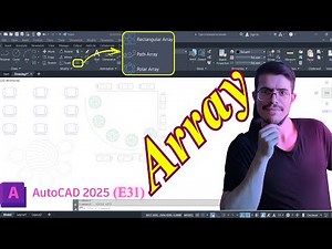 AutoCAD 2025 Tutorial for Beginners (E31) | ARRAY Command Mastery — Rectangular, Polar & Path