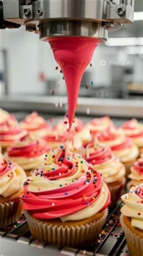 How Colorful cupcake are made every day 🧁🧁🧁