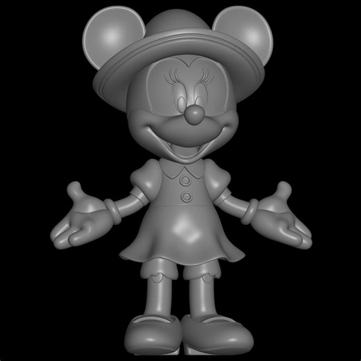 Disney Minnie Mouse STL File for 3D Printing - Etsy Canada