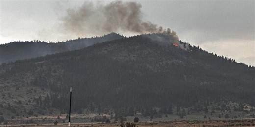 Numerous wildfires erupt after 126 lightning strikes hit within California's Tahoe National Forest