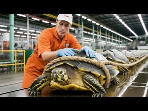 Inside the Turtle Leather Factory — How Giant Turtle Shells Become Luxury Bags (Full Process)