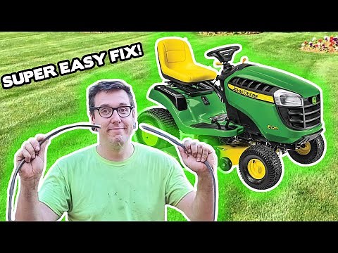 How To Replace The Mower Belt on a John Deere Riding Mower | Belt Replacement John Deere E120
