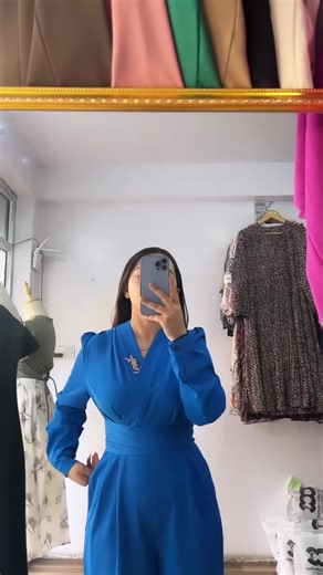 Stylish Jumpsuit Try-On: Blue, Purple, and Brown Styles