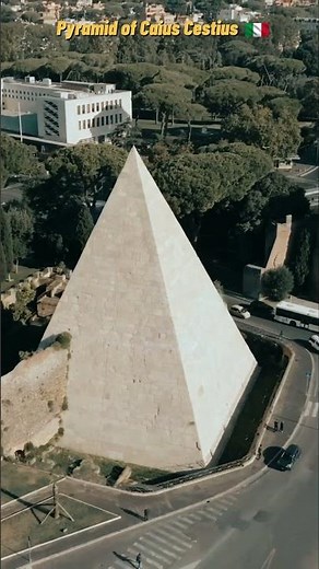 The Pyramid of Caius Cestius: Ancient Rome’s Hidden Gem 🇮🇹 #italy #travel