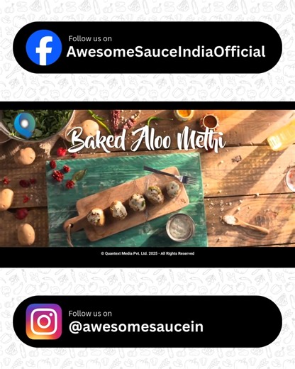 Baked Aaloo Methi (Healthy & Flavourful) Ingredients: 2 medium potatoes (boiled, cubed) 1 cup fresh methi leaves (finely chopped) 1 tbsp olive oil ½ tsp turmeric ½ tsp red chilli powder ½ tsp cumin powder Salt to taste ½ tsp lemon juice (optional) Method: Preheat oven to 200°C. In a bowl, mix potatoes, methi, oil, spices, and salt. Spread evenly on a lined baking tray. Bake for 20–25 minutes, turning once, till crisp and golden. Sprinkle lemon juice and serve hot. Serving idea: Perfect as a heal