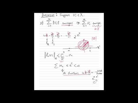Weierstrass M-Test, and a Sobolev Function