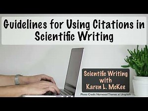 Guidelines for Using Citations in Scientific Writing