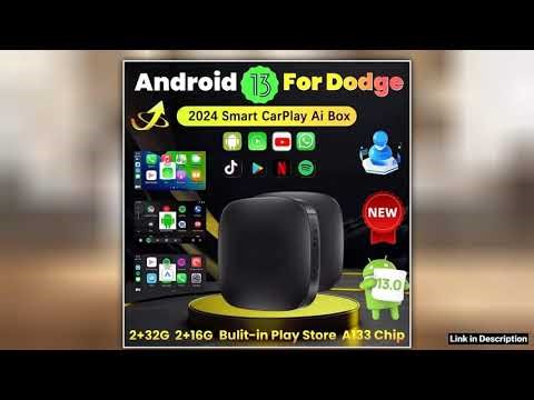 Android 13 Car AI Box Wireless Carplay Adapter Android Auto For Netflix Youtube For Dodge Ram 1500