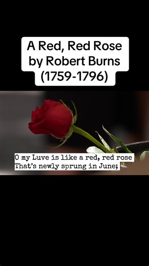 Exploring Robert Burns' A Red, Red Rose Poem