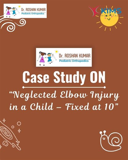Case study: A neglected elbow injury at the age of 3 gradually...