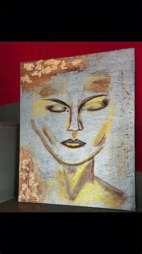 Creating Two Abstract Portraits | Acrylic Painting Process 🎨 #art #painting #artist