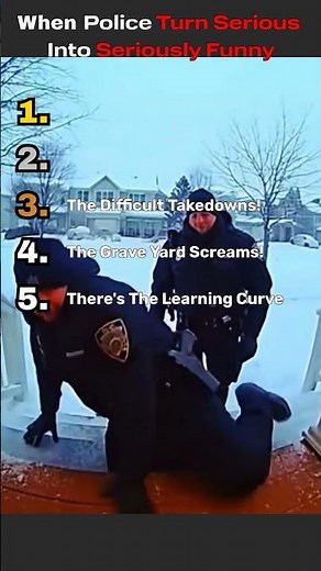 These cops definitely didn't see that coming #funny #police #fail