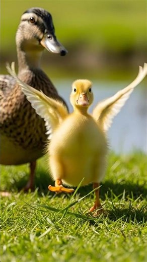 Ducklings Try to Fly 🐥✈️”