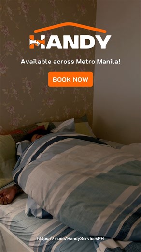 112 shares | Can’t sleep with chores on your mind? 易​ Let Handy handle it so you get the rest you deserve. ​ Book today, sleep better tonight. ​ SMS/Viber/WhatsApp: 09274130944 Messenger: m.me/556940867491719 #HandyServicesPH #BookWithHandy #HandyClean #CleaningHacks #SameDayService #ProfessionalCleaningService | Handy Services PH | Facebook