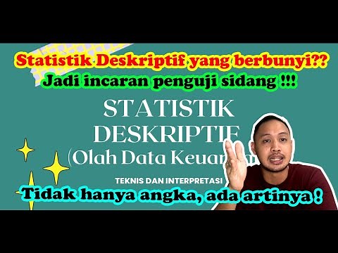 Teknis dan Analisis Statistik Deskriptif