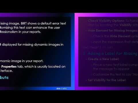 How to Change the Default Text for Missing Dynamic Images in BIRT Reports