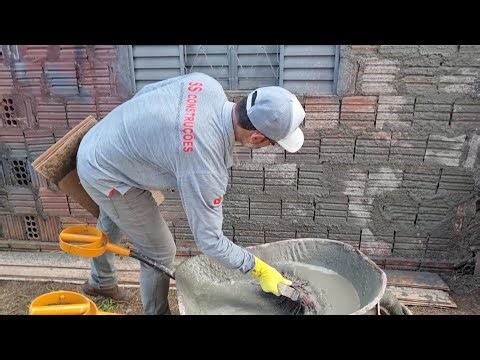 Como CHAPISCAR a Parede Da Sua CONSTRUÇÃO