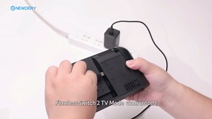 NEWDERY USB-C 65W GaN Charger for Nintendo Switch 2 (TV Mode), Small PD PPS USB-C Fast Wall Charging Block with 5ft Cable for Switch, Steam Deck, ROG Ally, iPhone, Android, Tablet & Laptop