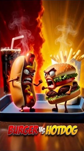 Burger vs Hot Dog 🍔🌭 Who Wins?