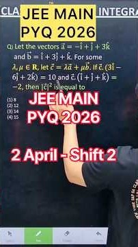 Q) Let the vectors a =−i+j+3k and b =i+3j+k. For some 𝜆,𝜇∈𝐑, let 𝑐 ⃗=𝜆𝑎 ⃗+𝜇𝑏 ⃗. If c ⃗.(3i−