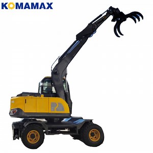 [Hot Item] Wood Grabber Wheel Excavator 7 Ton Hydraulic Wheel Excavator