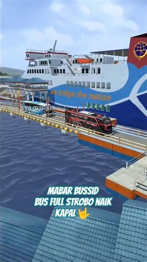 mabar bussid bus simulator indonesia naik kapal laut #bussid #bussimulatorindonesia #bus #busmania