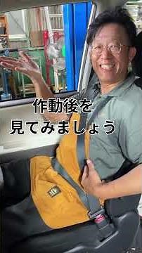 事故後の車を見てください。シートベルトの重要性