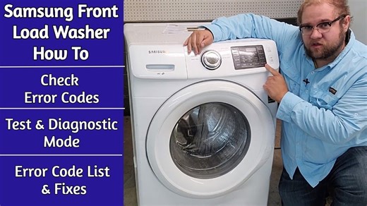 Samsung front load washer error codes and test mode - How to troubleshoot a Samsung WF42H# washer