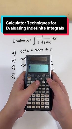 Calculator Techniques for Evaluating Indefinite Integrals