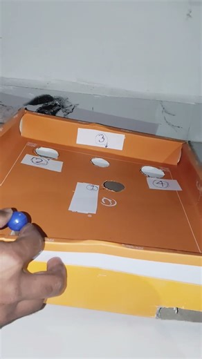 How to make skee ball game by cardboard #game