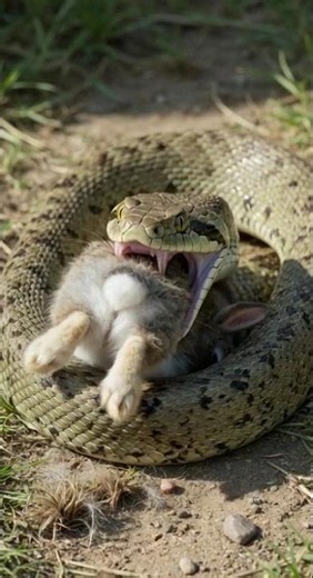 Python vs Rabbit #wildlife #nature