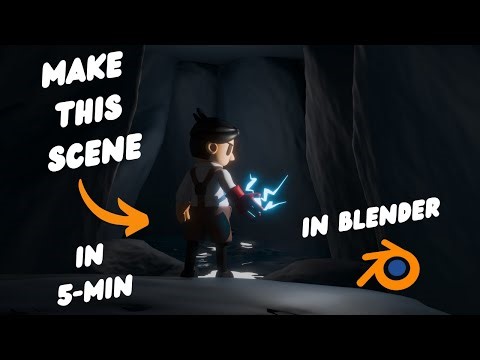 How to make a Scene in just 5-minutes #blender3d #characterartist #3d