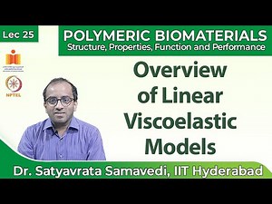 Lec 25: Overview of Linear Viscoelastic Models | Polymeric Biomaterials