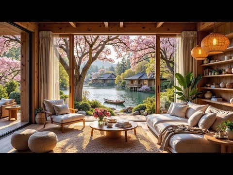 Calm Spring Jazz by the Lake | Soft Jazz Music to Melt Stress and Bring the Mind Back to Balance