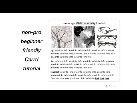 One page Carrd.co tutorial ₊˚⊹♡ Beginner friendly guide, quick and easy