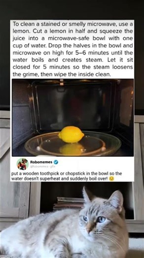 Clean your micro wave with lemon