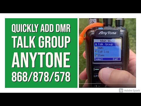 【Anytone】Quickly Add a New DMR Talk Group on the Anytone