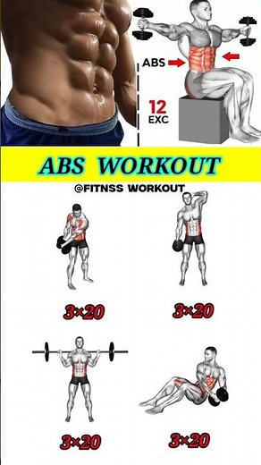 ABS Workout With Dumbbells At Home | 12 Best Exercises For Six Pack | No Equipment Needed