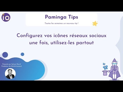 Paminga Tip #07 - Configurez vos icônes réseaux une fois, utilisez-les partout