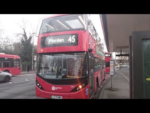 (First Day's Extension) - (Curtailed) Journey on - 3412e - LC71KWV - on Route 45 - 01/02/2025