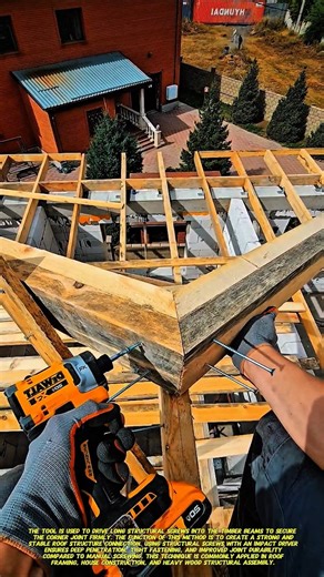 High Roof Frame Installation Using Cordless Impact Driver | Strong & Efficient Method.