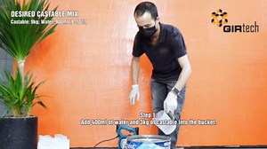 Girtech FireCast Castable Refractory Cement Mix 3110 Degree Fahrenheit 20 Lbs High Temperature Heat Resistant Fireproof Mortar Build Repair Pizza Oven Fire Places Forge Kiln Stove