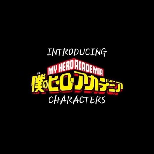 MHA Characters saying their names