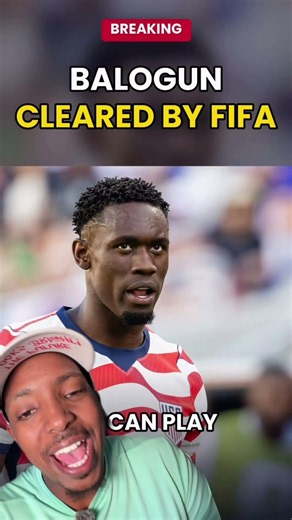 Folarin Balogun cleared to play by FIFA after he received a red card on a questionable call.